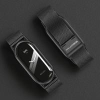 Correa Mi Band 9 8 para pulsera Mi Smart Band 9 NFC versión Global correas de reloj de acero inoxidable Miband 8 correas de Metal - details 3