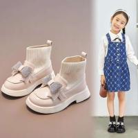Botas cortas para niños nuevas de cuero de lona de caña alta de otoño e invierno - details 8