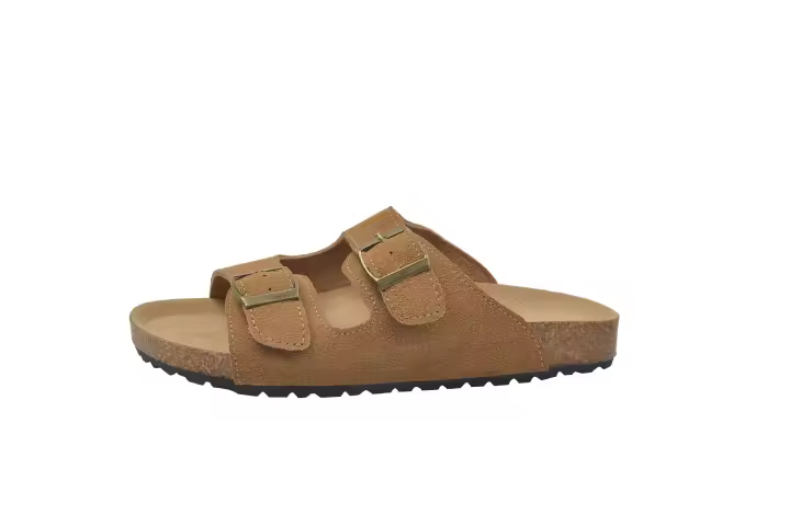 Zapatos de suela gruesa para mujer, zapatillas de uso externo, sandalias Boken con aumento de altura, semi remolque, tendencia de verano, 2024 - 1