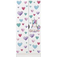 Puertas Correderas Blancas para Niños Dimensión 70 x 42,5 x 161,5 cm Ideal para Guardería Dormitorio - details 5