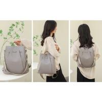 Mochila Multifuncional Antirrobo Para Mujer Casual Nylon Sólida Con Correa Desmontable Bolso Escolar De Moda Para Viajes - details 3