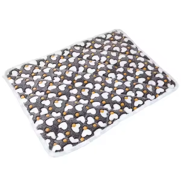 Manta de vellón de Coral para mascotas, cojín de cama grueso, cama esponjosa para mascotas, manta suave y acogedora para gatos y perros - 1