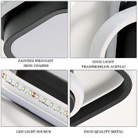 Goeco Luz de techo LED moderna Montaje semivestido Eficiencia energética 2500LM Aluminio - details 2