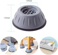 Soporte para lavadora con cancelación de golpes y ruido, almohadillas de goma antideslizantes para pies de lavadora, reducción de ruido, 4 unidades - details 4