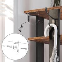 Zapatero, Estante Zapatero, Estantería para Zapatos, Mueble Zapatero de 8 Niveles, con 2 Ganchos, 50 x 28 x 113 cm, para Entrada, Dormitorio, Ahorra Espacio, Blanco - details 21