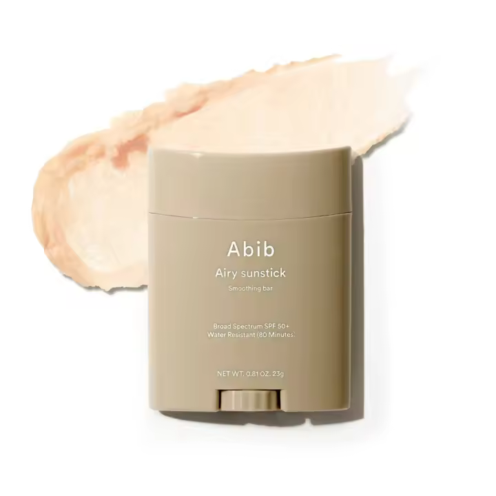 Abib Airy Sunstick Protection Bar Espectro amplio SPF50+ 0,81 oz / 23 g (semimate) |   Protector solar coreano en barra, protector solar, - 1