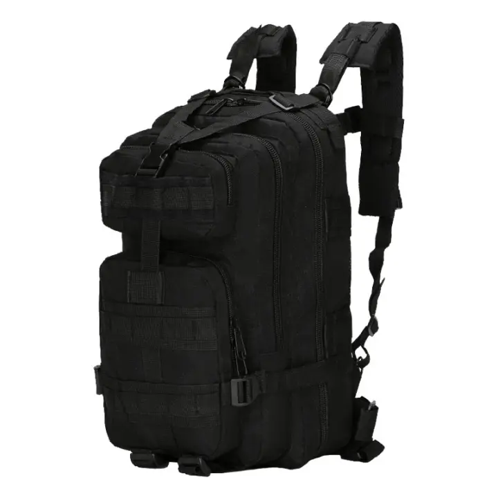 Mochila táctica ligera de asalto para hombre, bolsa de viaje y senderismo, sistema MOLLE impermeable, para caza, 3 días, 25L - 1