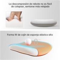 Silla de escritorio para computadora con reposacabezas ajustable y soporte lumbar, respaldo alto, silla ejecutiva giratoria para oficina en casa (azul claro) - details 32