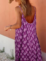 Vestido Boho Largo sin Mangas Vestido de Playa Bohemio para Mujer en Verano - details 21