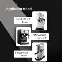 Portafiltro de 51mm para Delonghi Coffee, portafiltro sin fondo, 3 orejas, piezas de repuesto de acero inoxidable, MANGO y cesta de filtro - details 4