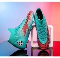 Zapatos cómodos con pinchos de fútbol para hombre, ligeros y de caña alta para mujer, calzado deportivo de entrenamiento - details 19