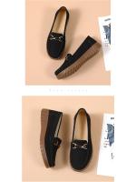 Nuevos zapatos de cuero de otoño para mujer, zapatos sencillos de piel de vacuno de gamuza a juego, mocasines de piel auténtica, zapatos planos mate, zapatos antiguos de mujer de Beijing - details 12