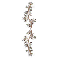 Metal Branch Leaves Vine Wall Decor Geometric Figure Paint Hanging Decoration for Home Office Decor - details 0
