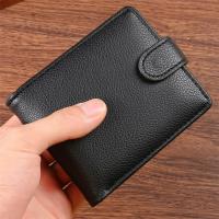 Cartera de Cuero Vintage para Hombres con Múltiples Ranuras Ideal para Tarjetas de Identificación y de Crédito Monedero de Negocios en Moda - details 1