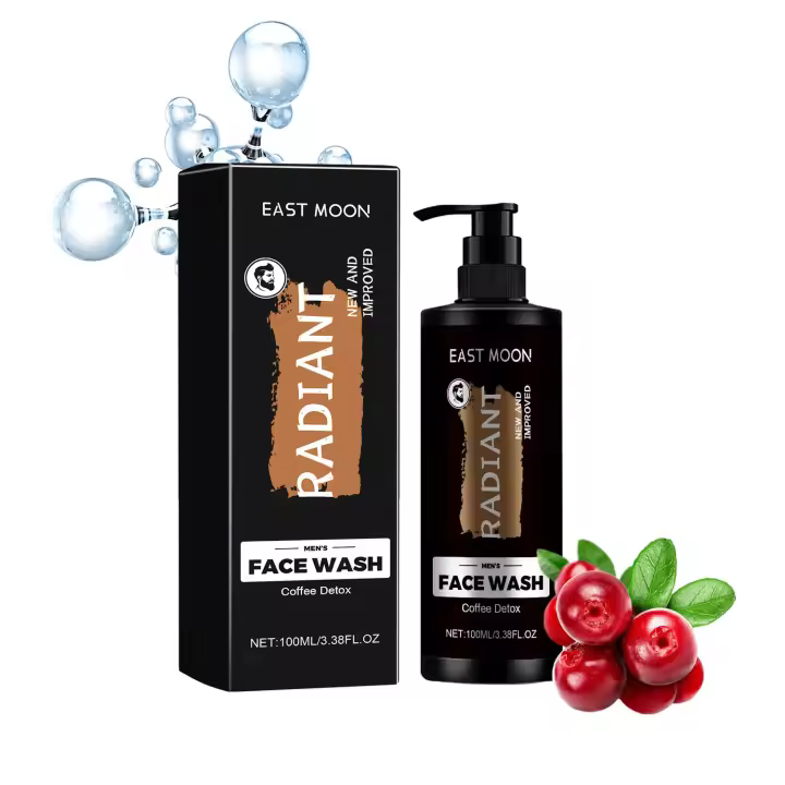 Limpiador facial EAST MOON para hombres que limpia profundamente los poros, la queratina, controla la grasa, ilumina, hidrata y repara la piel opaca - 1