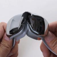 Banda ajustable impermeable para adultos, protección UV de silicona, portátil, antivaho, práctica, deportes acuáticos, gafas de natación - details 1