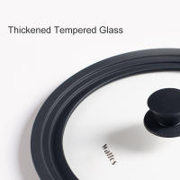 Tapa de Olla Walfos Multifuncional de Vidrio Templado a Prueba de Explosiones con Borde de Silicona Accesorios de Cocina Material de Acero Inoxidable Hecho en China - details 6
