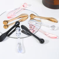 Aplicador de crema para ojos, rodillo de cuchara, palo de masaje transparente, espátulas cosméticas, mascarilla Facial antiarrugas, cuchara de plástico para el cuidado de la piel, 5 uds. - details 5