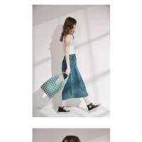 Air fly tejiendo obra de arte diseño original bolsa de mano lanzadera patrón 3D tejer de doble cara triángulo trasero bolsa minimalista casual bolso - details 16