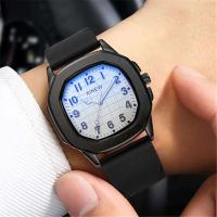Relojes de marca XINEW genuinos de lujo de primera calidad para hombres, relojes de cuarzo simples con banda de silicona informal a la moda para estudiantes, reloj negro Erkek Barato Saat Montre Homme - details 0