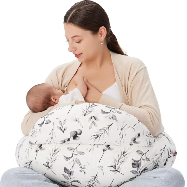 Cojín de lactancia para maternidad y cuidado del bebé, almohada de lactancia desmontable y multifuncional para embarazadas - 1