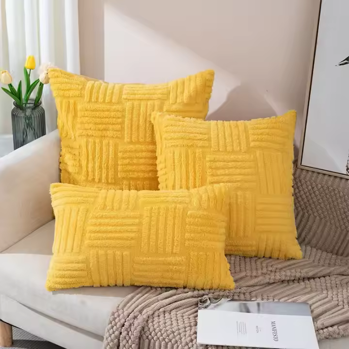 1 Uds. Funda de almohada bohemia de 45x45, funda de cojín de felpa para sala de estar, cama, sofá, decoración suave, fundas de almohada para decoración del hogar/Navidad - 1