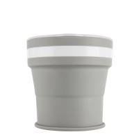 Taza plegable retráctil de silicona portátil - details 1