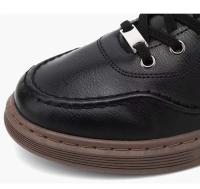 Zapatos deportivos de ocio para hombre, trabajo de cuero, antideslizantes, impermeables, resistentes al desgaste, zapatos planos de suela suave, zapatos ligeros y modernos - details 3