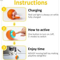 Bola de Juguete para Gato ATUBAN Moviéndose Activado por Movimiento para Gato Interior Interactivo Bola de Ejercicio y Entretenimiento Inteligente - details 3