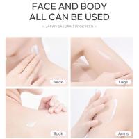 1/2 piezas protector solar corporal Facial, bloqueador solar blanqueador, crema protectora para la piel, antienvejecimiento, Control de aceite, SPF 50 hidratante - details 6
