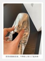 Medias zapatillas francesas sandalias de mujer zapatos Mary Jane de un pedal zapatos Muller de tacón grueso para mujer - details 5
