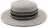 Tendencia moda verano plano ancho tejido para mujeres vacaciones playa protector solar cinta superior señoras sombrero de paja - details 7