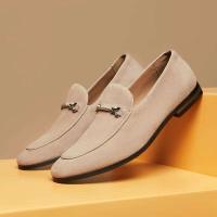 Zapatos casuales de gamuza de cuero de negocios de verano británico, esmerilados y transpirables - details 0