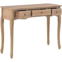Mesa de entrada recibidor consola 3 cajones madera MDF mesa auxiliar pasillo vestíbulo comedor teléfono llaves mueble aparador tocador - details 29
