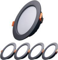 GOECO-Foco LED empotrable para Iluminación Interior, Luz Blanca Fría, superbrillante, 2 piezas/5 piezas, Blanco/Negro-5W/7W-6500K - details 1