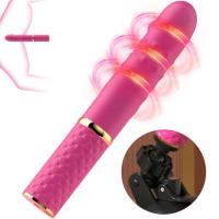 Consolador telescópico para principiantes, vibrador de empuje, coño retráctil, punto G, estimulación Anal del clítoris, Juguetes sexuales para mujeres - details 8