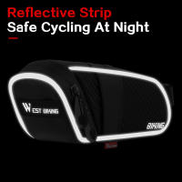 WEST BIKING-bolsa impermeable para herramientas de ciclismo, bolsa reflectante para tija de sillín trasero, cesta para bicicleta de montaña y carretera - details 8