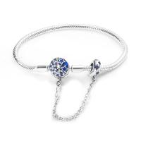 Pulsera de Plata Esterlina 925 Encanto de Mariposa Estrellas Luna Cadena de Seguridad - details 24