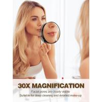 Scttomon Espejo de Acolchado 30X de Ampliación 3.5 pulgadas Aguja Exfoliante y Ventosa Negro - details 2