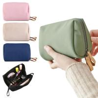 Bolso De Maquillaje Portátil Para Mujer Organizador De Cosméticos Bolsa De Monedas Mini Para Labiales Y Maquillaje Estilo Fashion Material Nylon - details 0