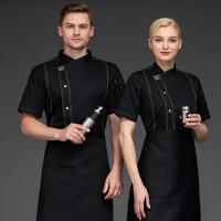 Chaqueta de Chef para hombre, camisas de cocinero de cocina de manga corta, uniforme de camarero de panadería y restaurante Unisex - details 1