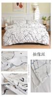 Juego de ropa de cama en blanco y negro, edredón individual con funda de almohada para cama doble, sabanas, cama matrimonial, Queen/King - details 8