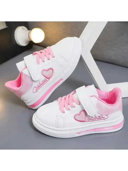 Pequeños zapatos blancos para niñas, nuevos zapatos de cuero impermeables transpirables y versátiles para niños en primavera y otoño - 1
