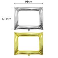Marco grande DIY para fotografías, reuniones de amigos, decoración de escena de cumpleaños para niños, globo de película de aluminio, venta al por mayor - details 1
