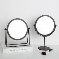 Espejo de maquillaje de escritorio para mujer, espejo de tocador para el hogar, portátil, grande, pequeño, para estudiantes - details 1