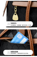 Mochila de Moda Coreana para Mujer de Alta Gama Ligera, a Cuadros, Bolso de Hombro Doble, Tendencia para Trabajo y Viajes - details 11