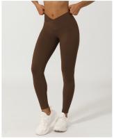Pantalones de Yoga y Estiramiento de Nylon Color Natural Sin Línea T Leggings Deportivos de Secado Rápido Moda Casual para Mujeres - details 6