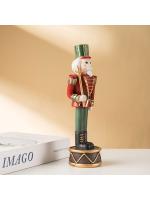 Gran oferta, marioneta creativa, Cascanueces, adorno navideño creativo para el hogar, gabinete de vino, adorno de resina - details 20
