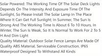 Lámpara de Valla Solar para Exteriores 4pack Luz de Piso Solar Luz de Pared Solar Impermeable Iluminación de Valla con Energía Solar Montaje en Pared - details 6