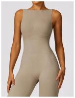 Monos de Yoga sin Mangas de Espalda Abierta Ropa de Gimnasio de Ajuste Cerrado para Mujeres - details 23